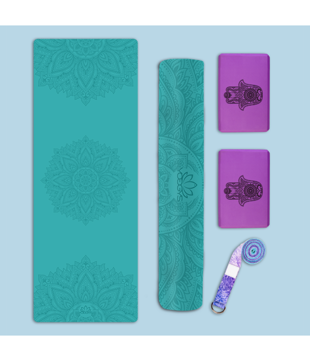 SET NA JÓGU BASIC MANDALA AZURE