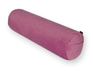 Jógový válec, bolster na jógu VELVET starorůžová